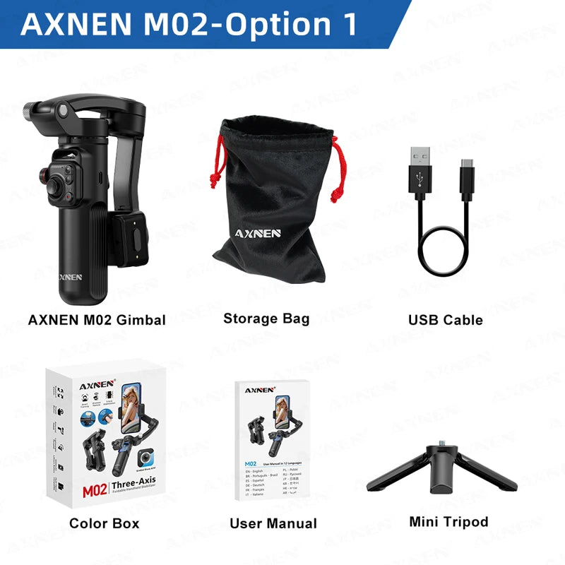 Handheld 3Axis Foldable Anti-shaking Shooting Stand