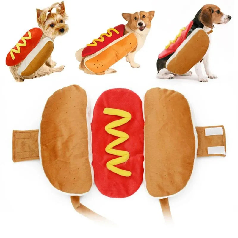 Funny Halloween Dog Costumes Hot Dog