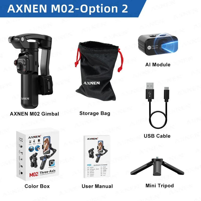 Handheld 3Axis Foldable Anti-shaking Shooting Stand