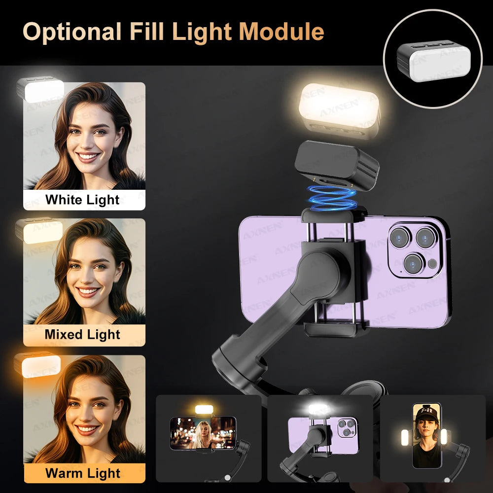 Handheld 3Axis Foldable Anti-shaking Shooting Stand
