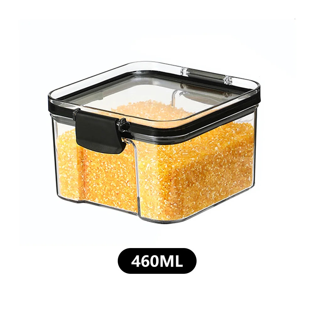 Multipurpose Food Storage Containers Set - Clear Jars with Lids for Cereal, Candy, and Dry Goods