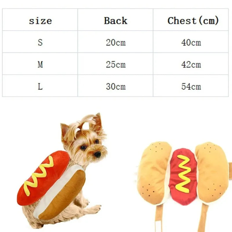Funny Halloween Dog Costumes Hot Dog