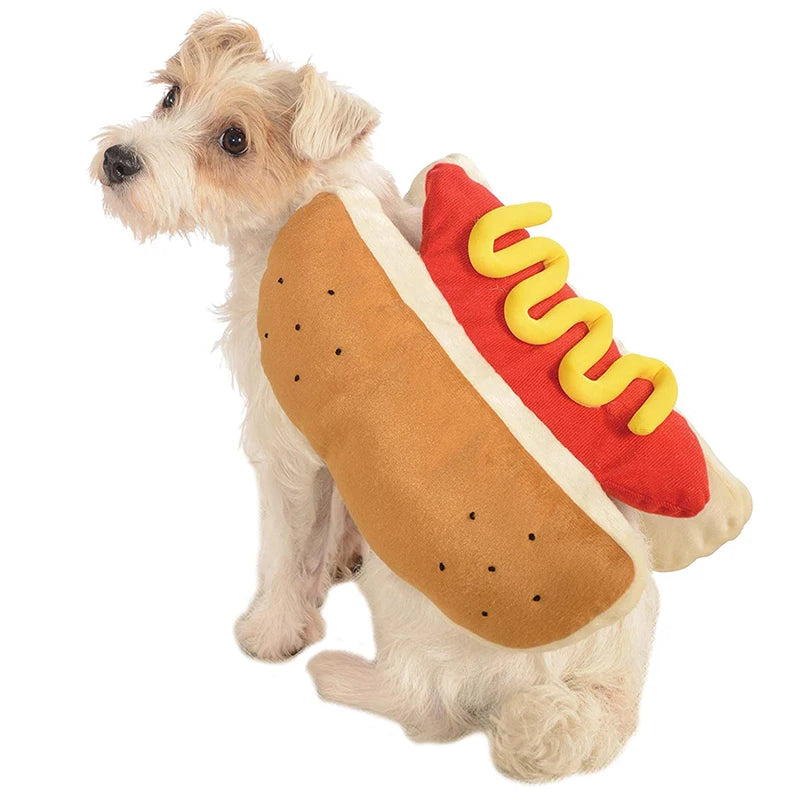 Funny Halloween Dog Costumes Hot Dog