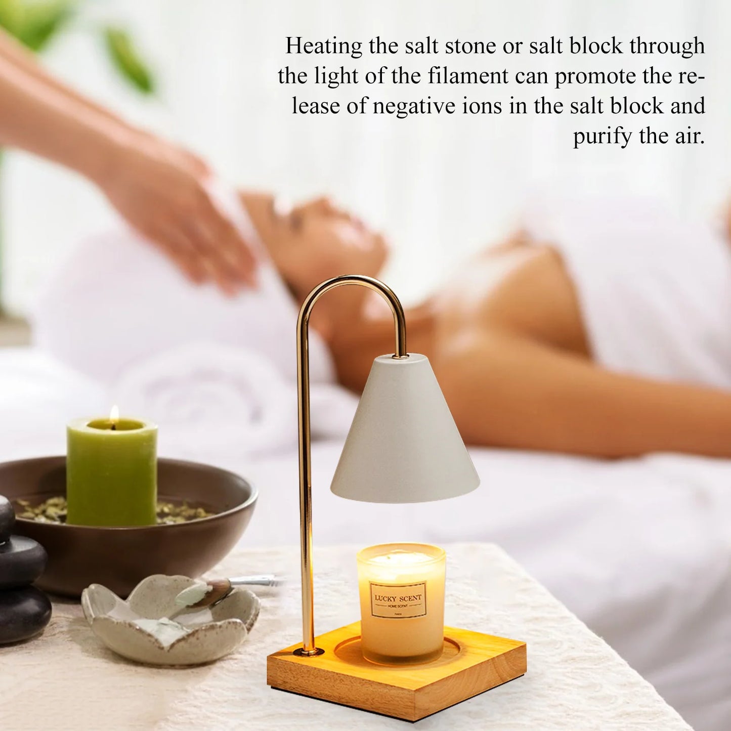 Dimmable Candle Warmer Lamp – Efficient, Flame-Free Fragrance