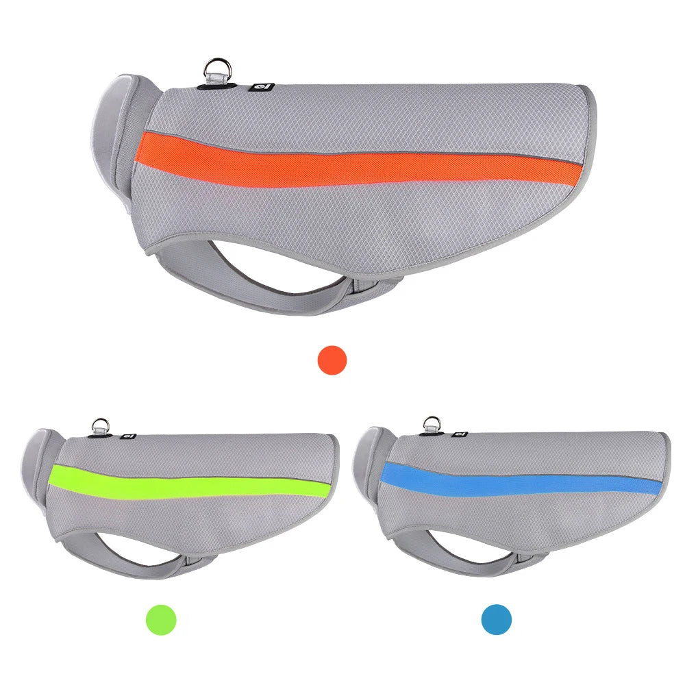 Summer Big Dog Clothes Water Storage Cooling Pet Jacket Vest for Medium Large Dogs Golden Retriever Labrador Sunscreen Clothing