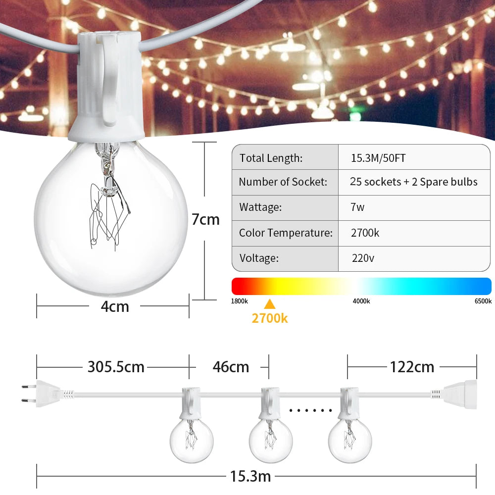 Christmas waterproof Light String