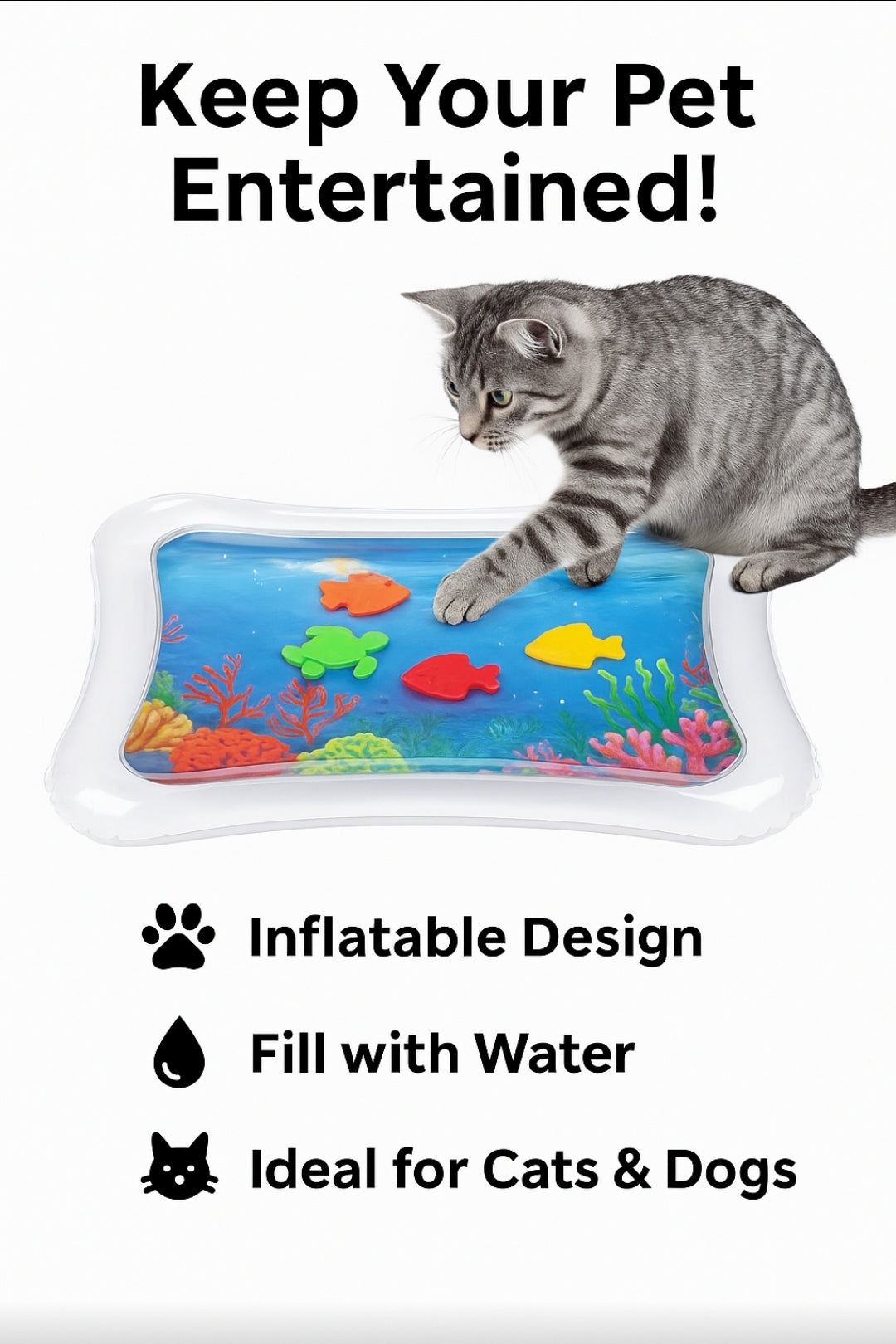 Interactive Water Play Mat for Cats & Dogs