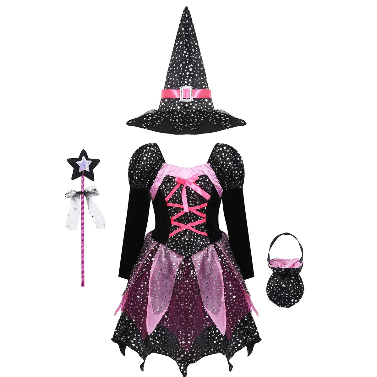 Girls Halloween Witch Costume  Cosplay Dress