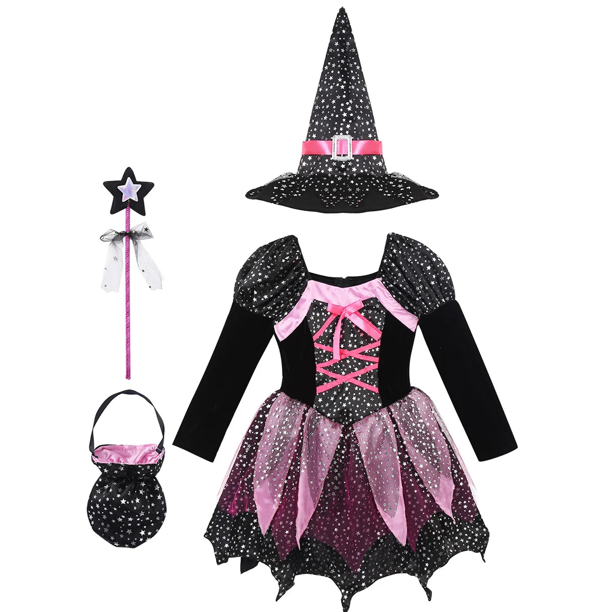 Girls Halloween Witch Costume  Cosplay Dress
