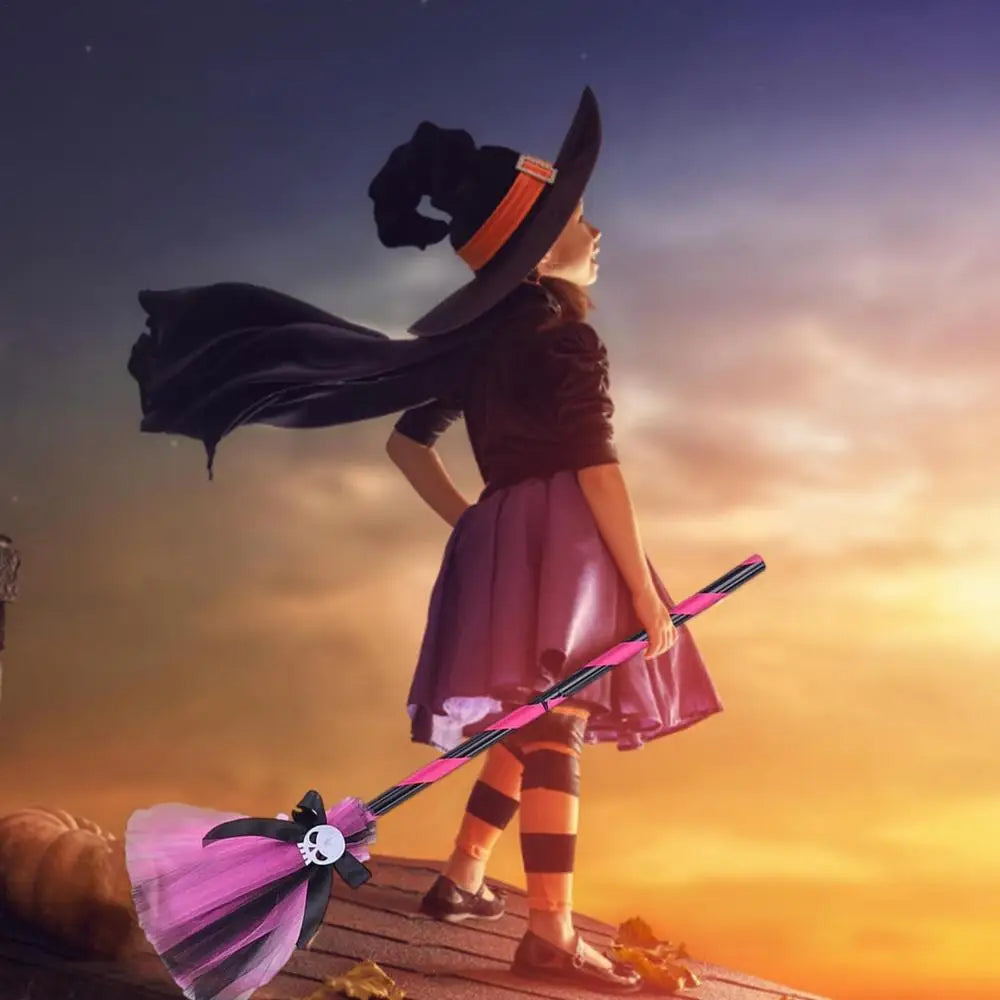 Halloween Witch Hat and Broom