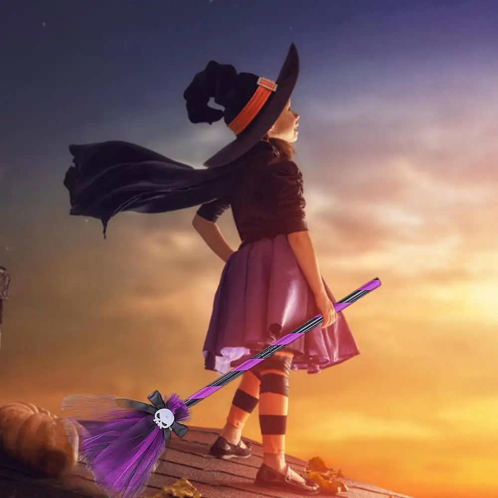 Halloween Witch Hat and Broom