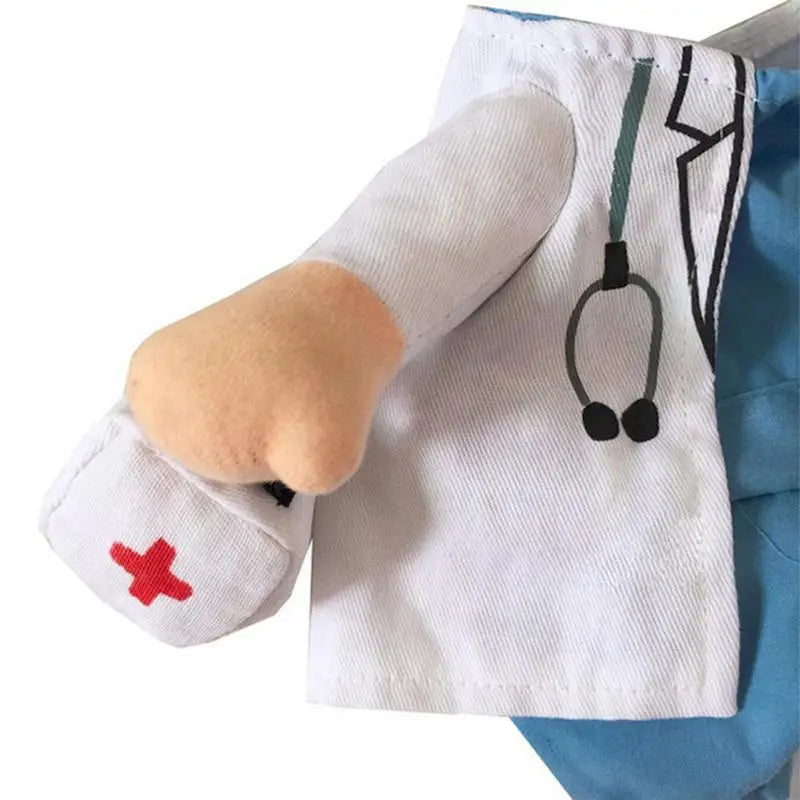 Pet Halloween  Funny Dog Cat Costume Doctor Costume 🤗