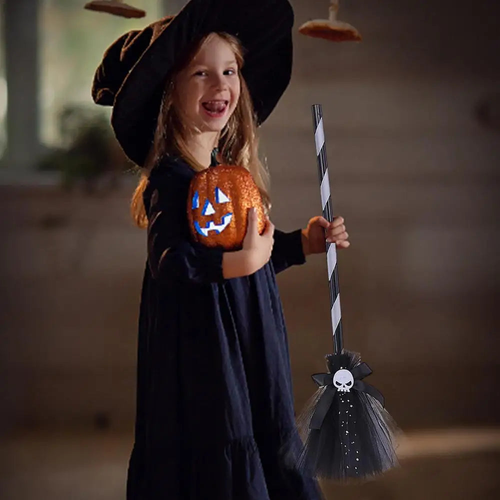 Halloween Witch Hat and Broom