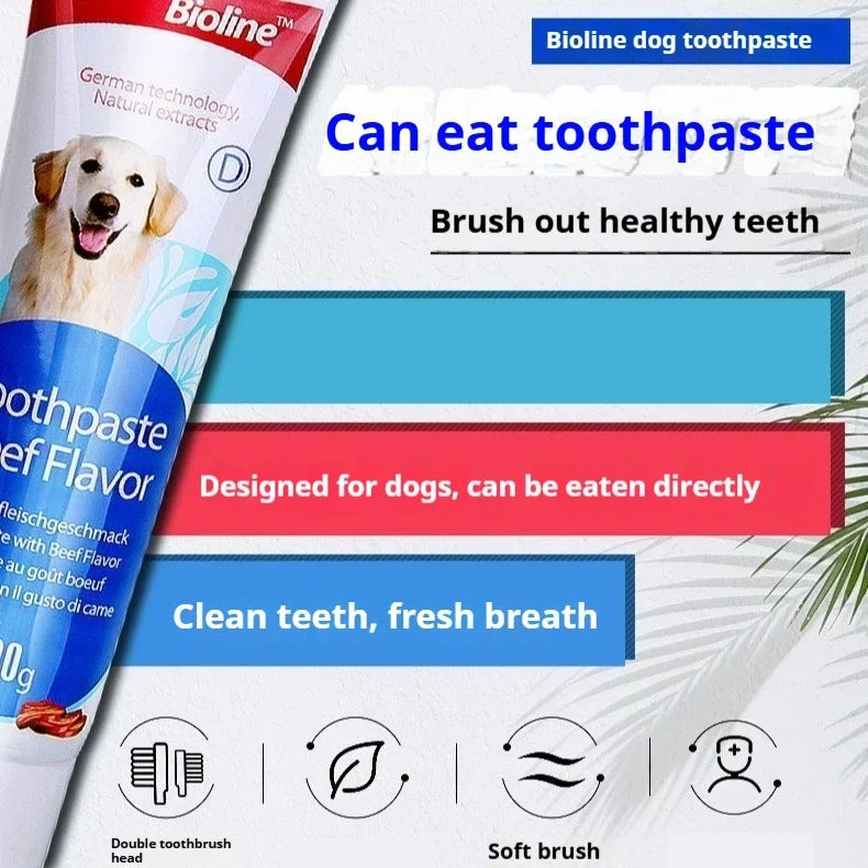 Pet Dog Toothpaste, Beef, Chicken Flavor, A Variety of Flavors, Pets Do Not Reject Oral Cleaning Care, Pet Toothpaste