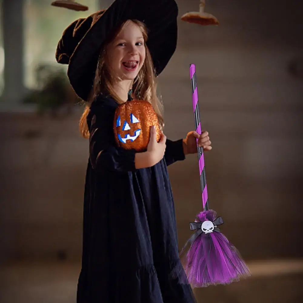 Halloween Witch Hat and Broom