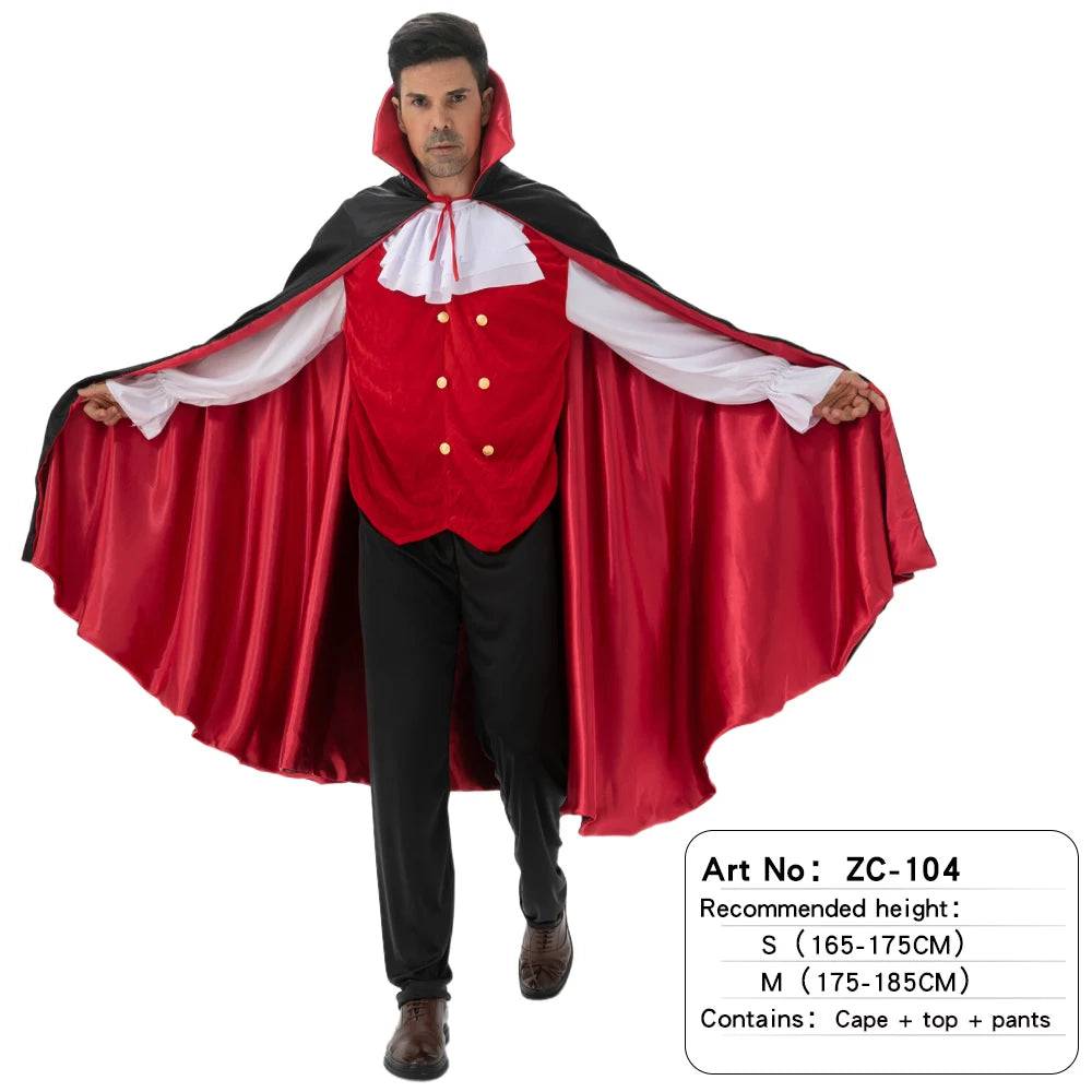 Halloween Vampire Costume Adult Cosplay 🧛‍♂️