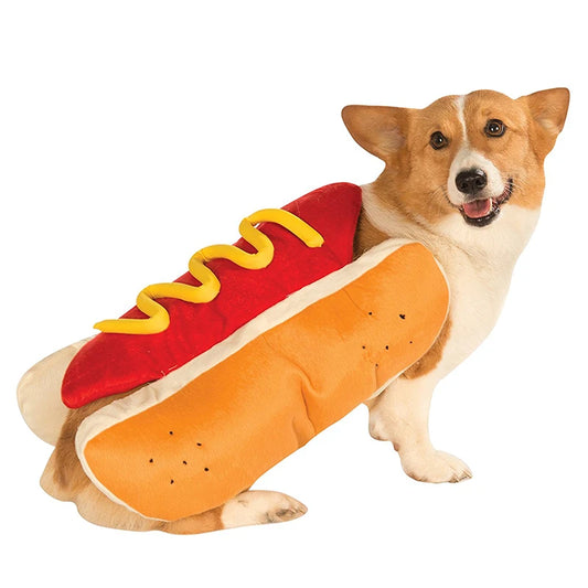 Funny Halloween Dog Costumes Hot Dog
