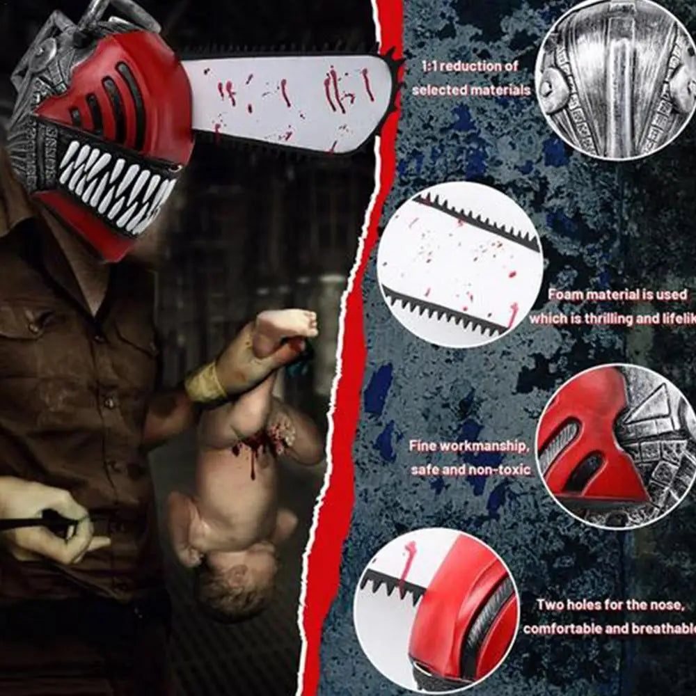 Chainsaw Mask Rave  Anime Cosplay 🪚🪚🪚