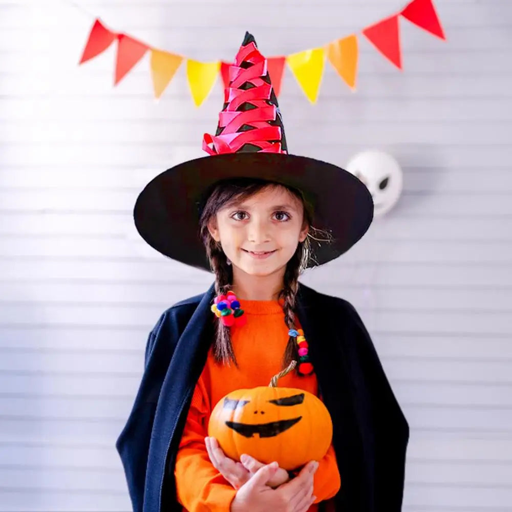 Halloween Witch Hat and Broom
