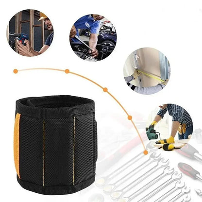 Strong Magnetic Wristband – Portable Tool Bag for Holding Screws, Nails, Nuts, Bolts, and Drill Bits