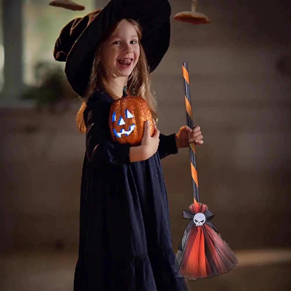 Halloween Witch Hat and Broom