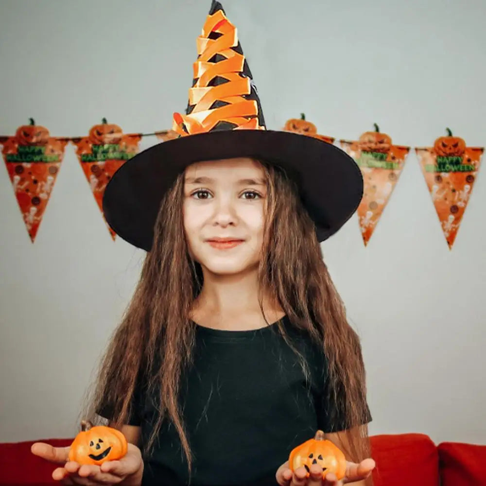 Halloween Witch Hat and Broom