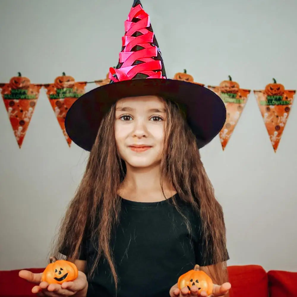 Halloween Witch Hat and Broom