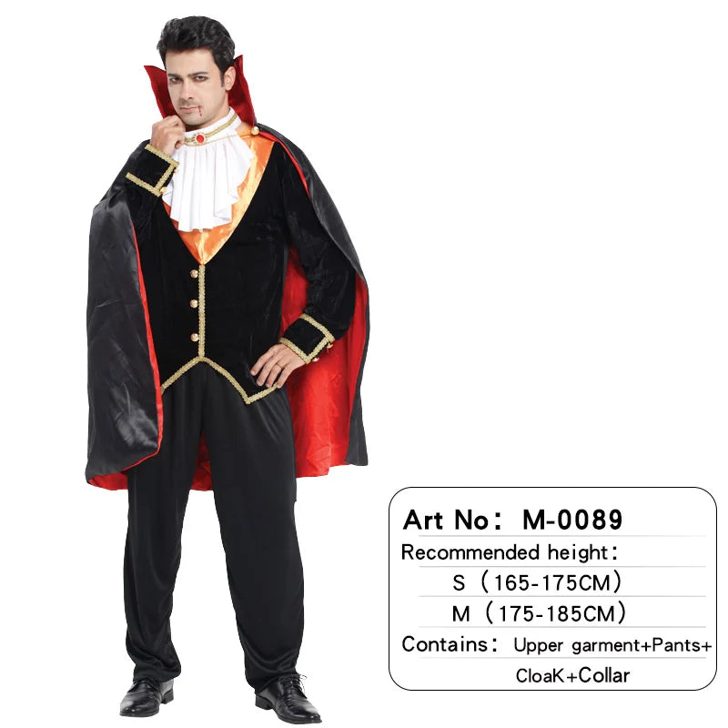 Halloween Vampire Costume Adult Cosplay 🧛‍♂️