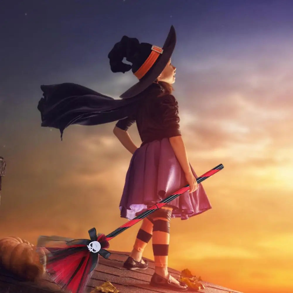 Halloween Witch Hat and Broom