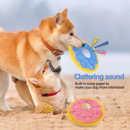 Dog donuts, noisy paper toys