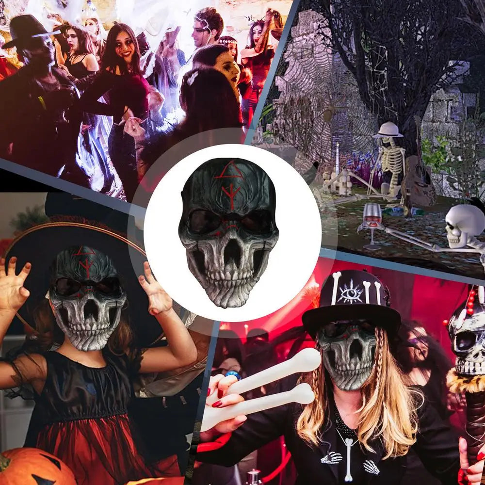 Halloween Scary Skull  Head Mask Cosplay☠️