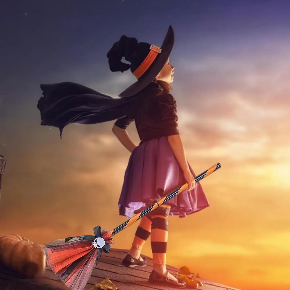 Halloween Witch Hat and Broom
