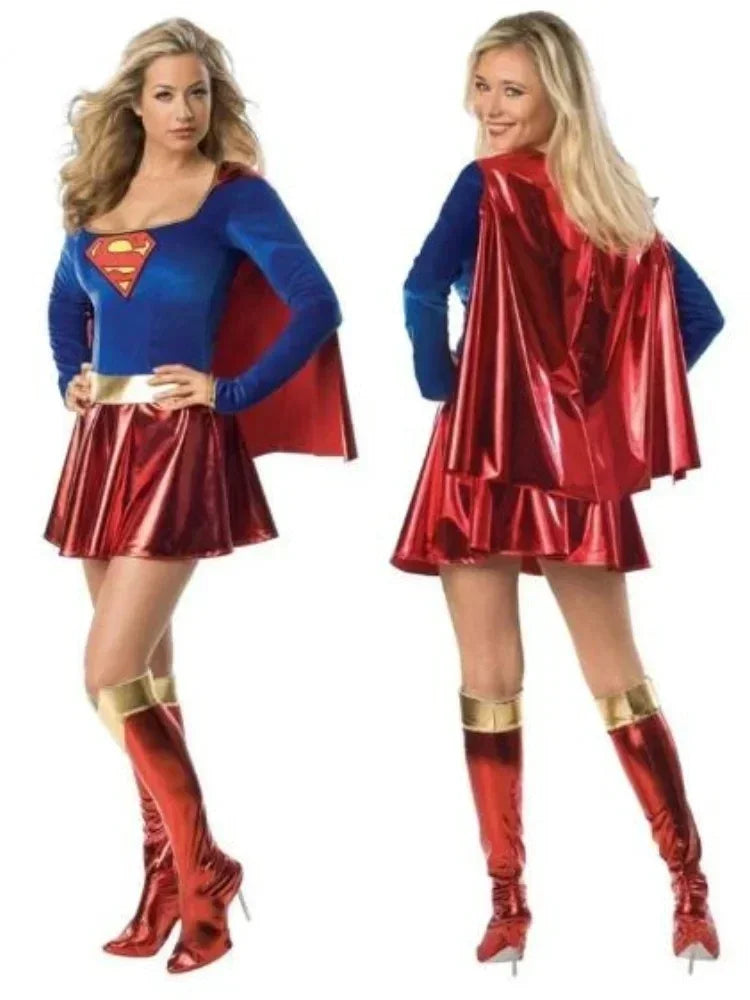 Halloween 2025 Superwoman Dress Cosplay