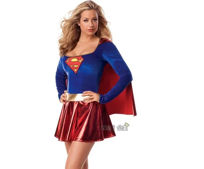 Halloween 2025 Superwoman Dress Cosplay