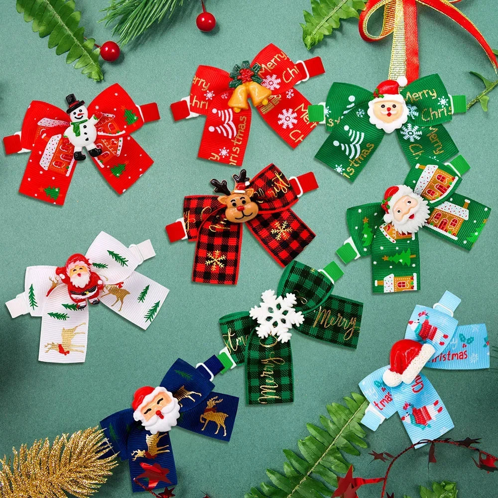 Cute Christmas Dog Bowties
