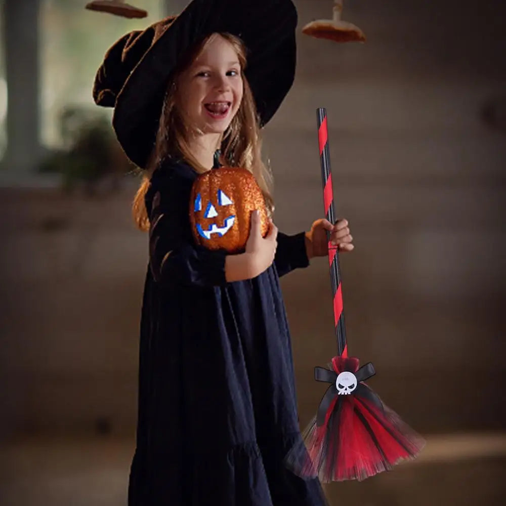 Halloween Witch Hat and Broom