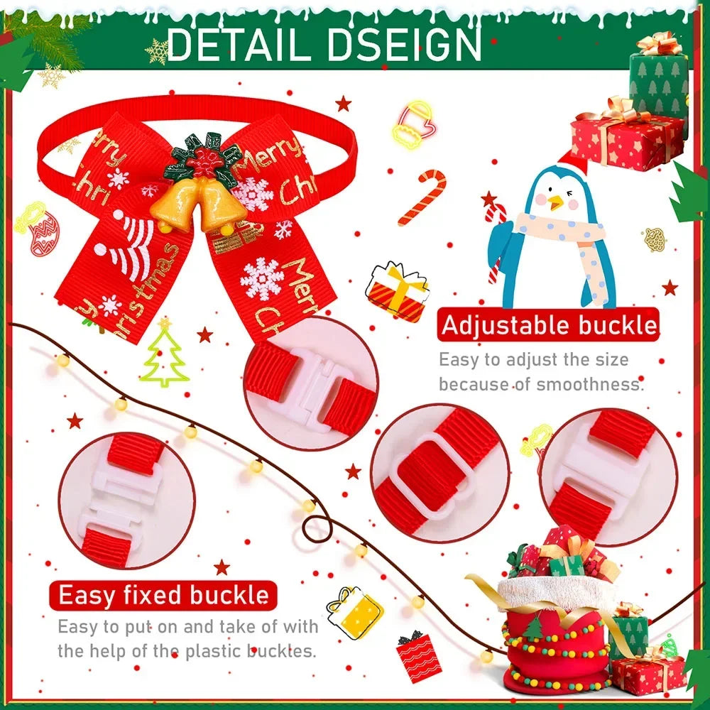 Cute Christmas Dog Bowties