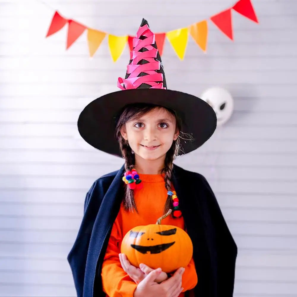 Halloween Witch Hat and Broom