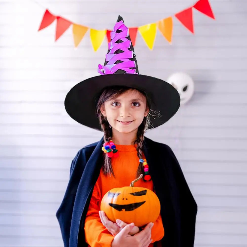 Halloween Witch Hat and Broom