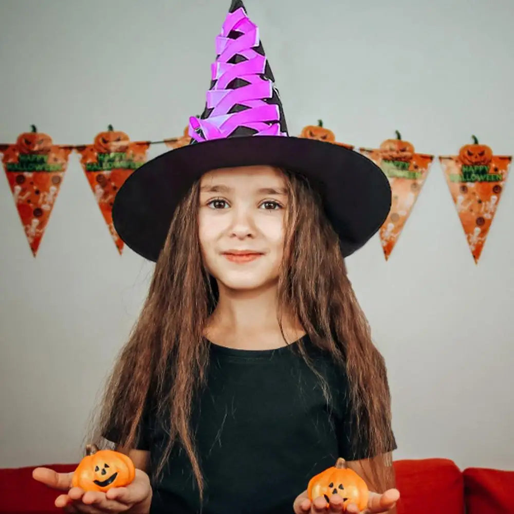Halloween Witch Hat and Broom