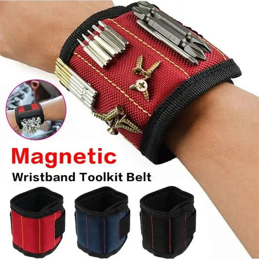 Strong Magnetic Wristband – Portable Tool Bag for Holding Screws, Nails, Nuts, Bolts, and Drill Bits