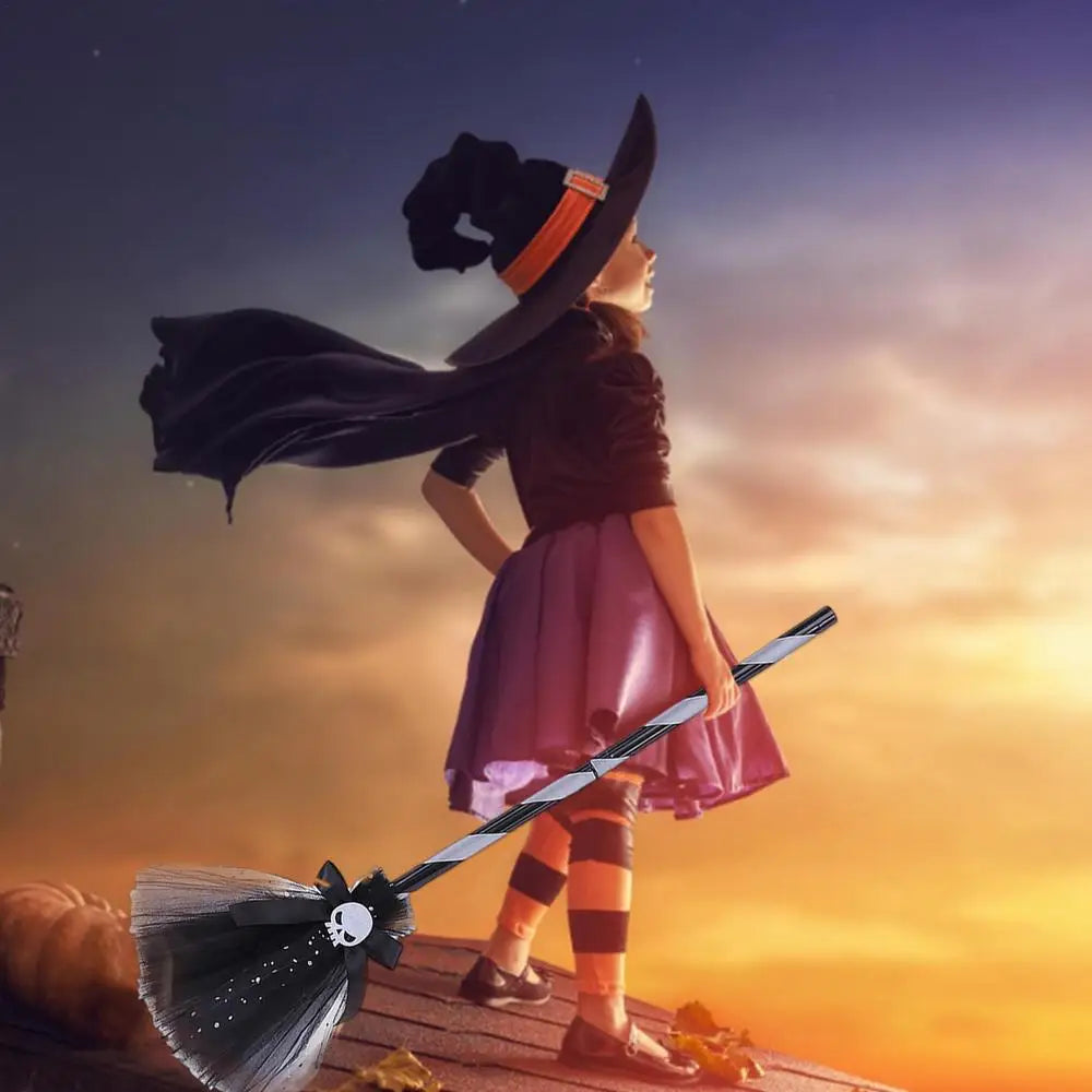 Halloween Witch Hat and Broom
