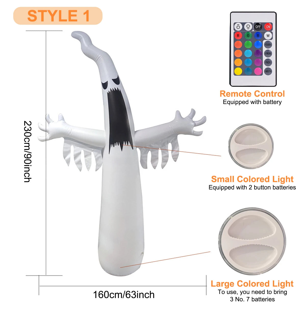 Halloween Inflatable Ghost Decoration